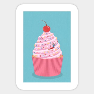 Cupcake Helta Skelta Sticker